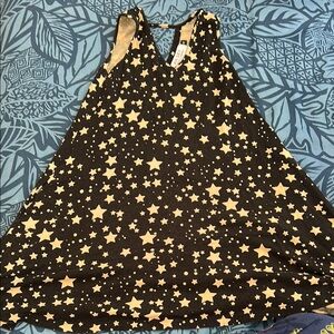 Ava Sky girls size 4 dress. Starry Black and Cream Sleeveless Dress